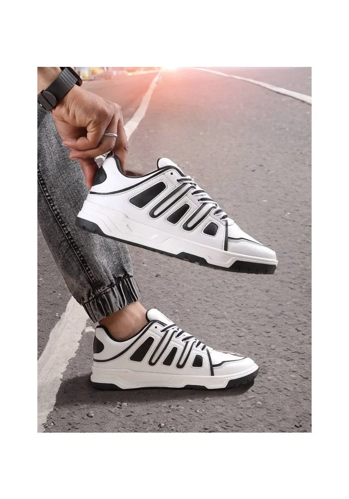 Bacca Bucci White Metrolites Urban Pulse Edition Sneakers for Men | Best Price UAE